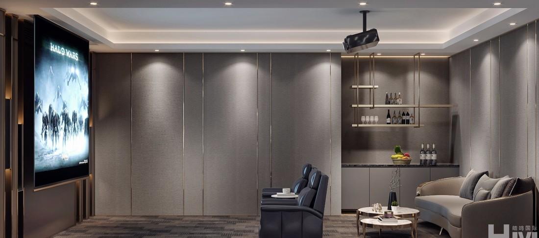 金色粉蓝调，温馨轻奢宅-5