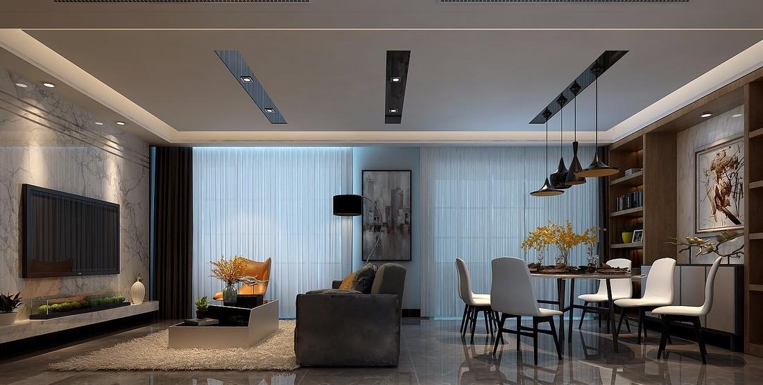 济南万泰装饰百步亭 170 平现代轻奢案例-6