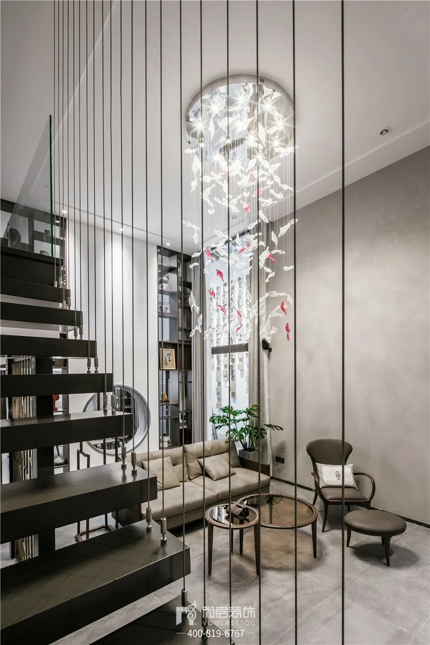 90后夫妻320㎡的新家，客餐厅直接通往后花园，还有健身区和茶室...-74