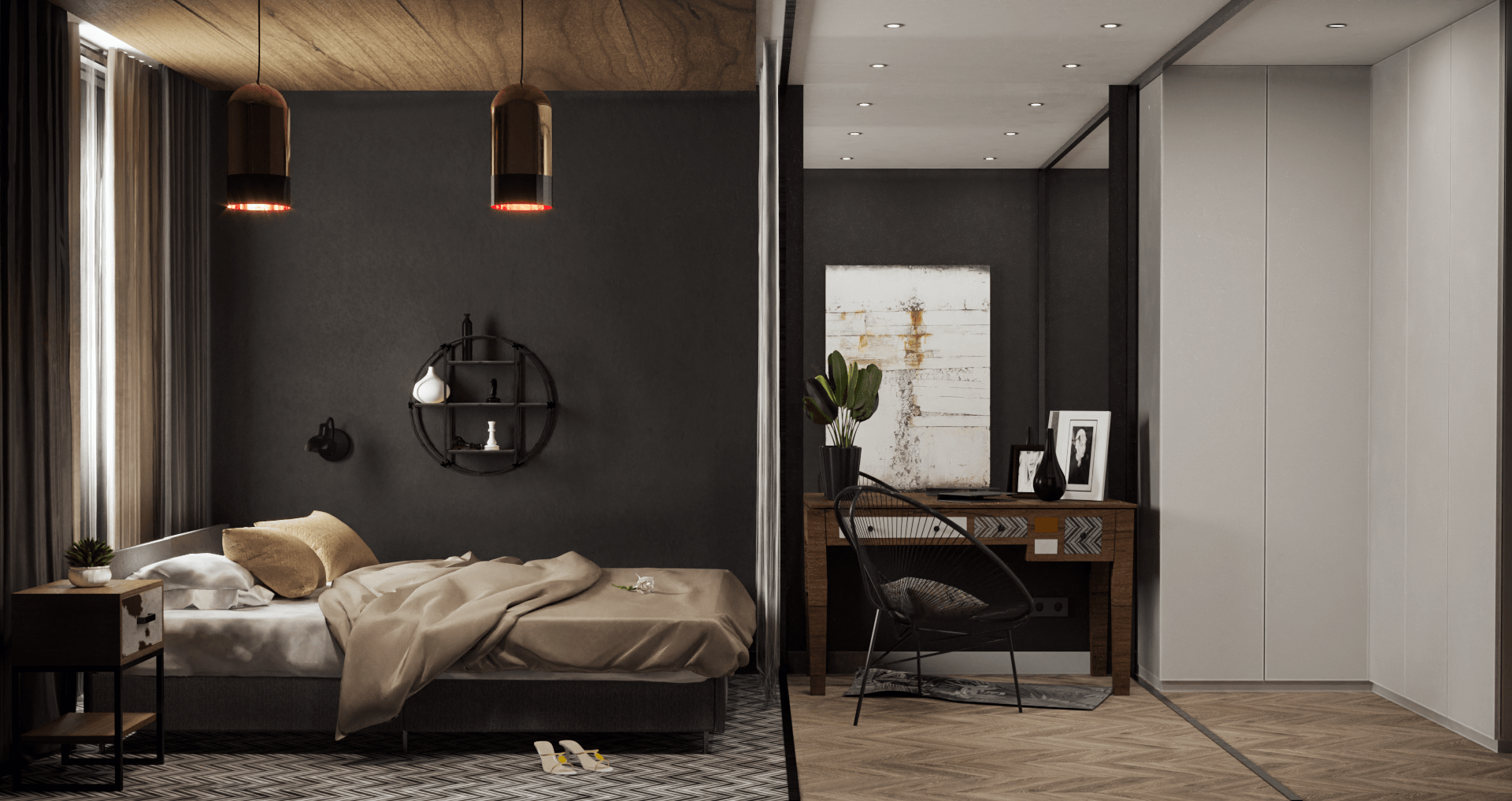 Threeroom apartment 设计与可视化丨Golubev Dmitriy-9