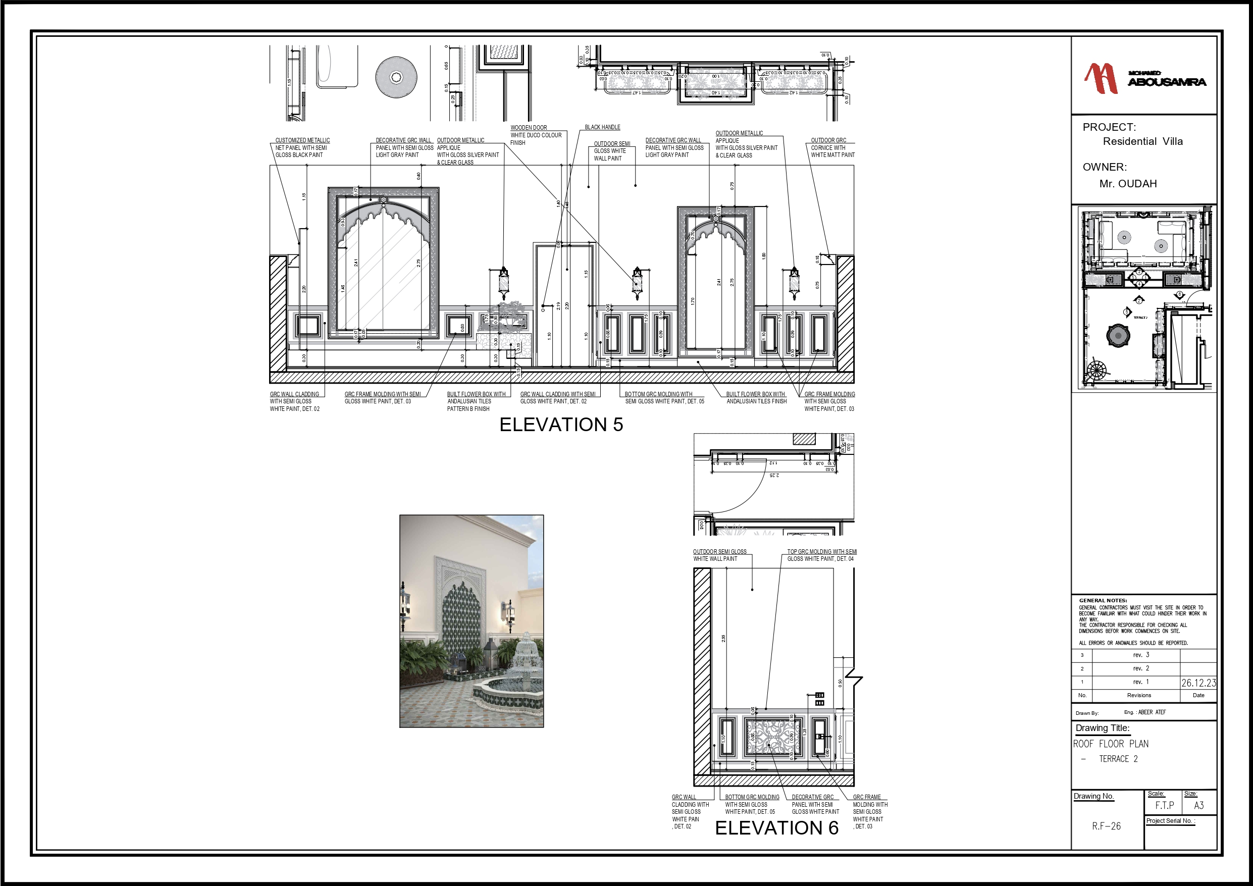 PRIVATE VILLA IN KSA, ROOF FLOOR-14