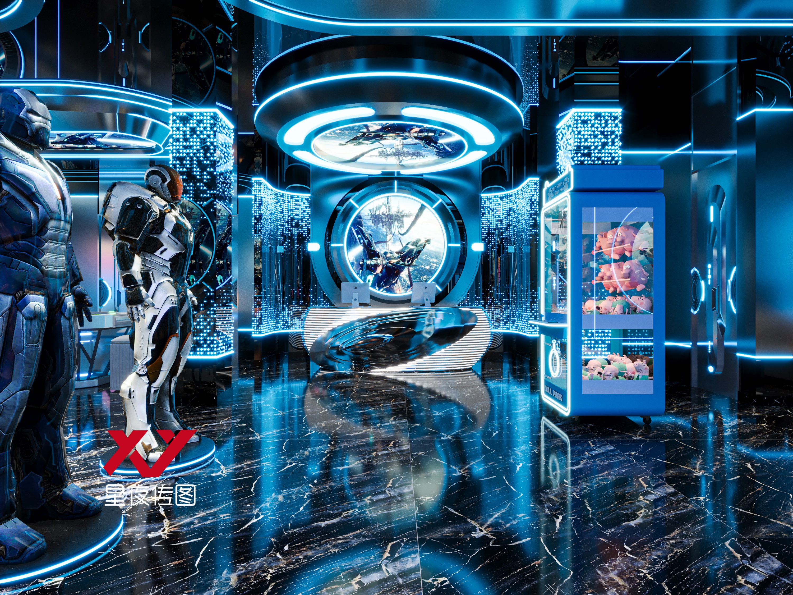 未来星际KTV 赛博朋克沉浸式歌房-8