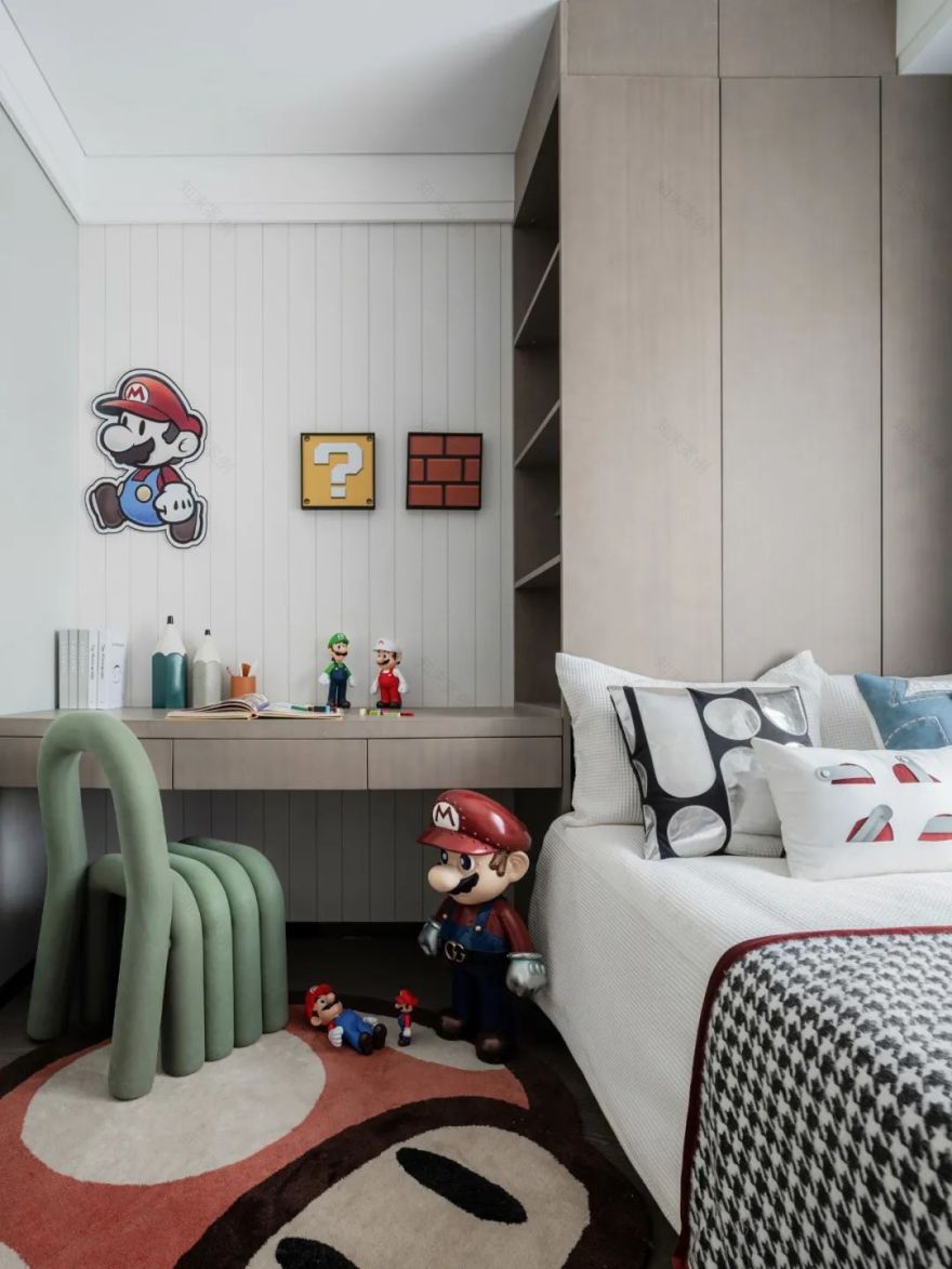 马里奥元素唤醒生活乐趣的北京旭辉城样板间丨中国北京丨元禾大千(软装),北京东立九鼎空间设计(硬装)-18