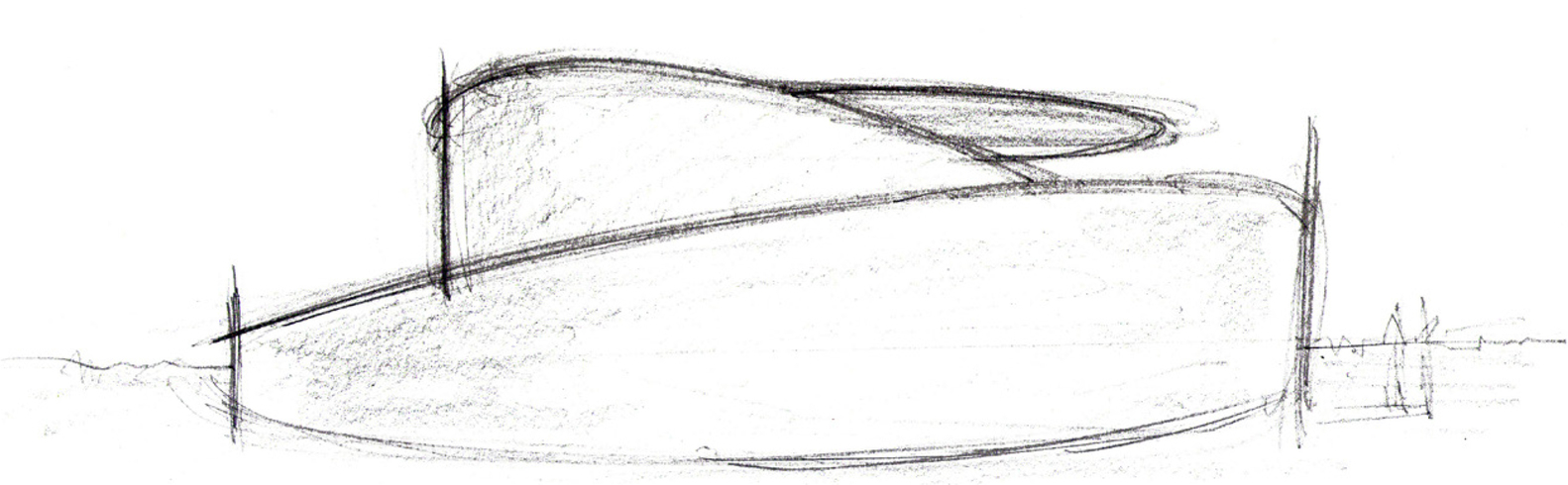 印度低成本社区中心,混凝土螺旋墙展现独特魅力-52