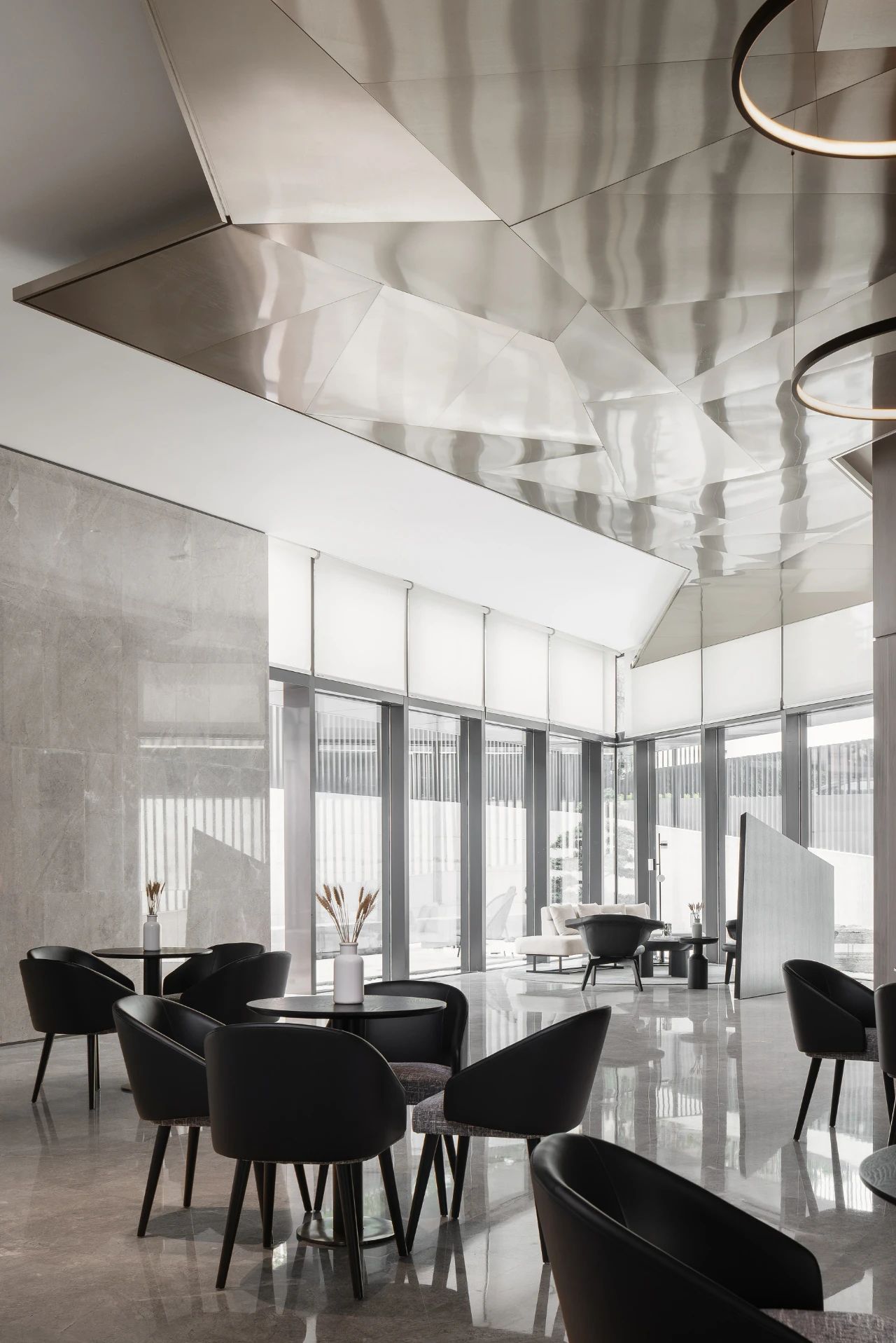 长沙屿大堂·公区,印湘江·印江雅居售楼部X印湘江入户大堂丨中国长沙丨水木言设计机构-65