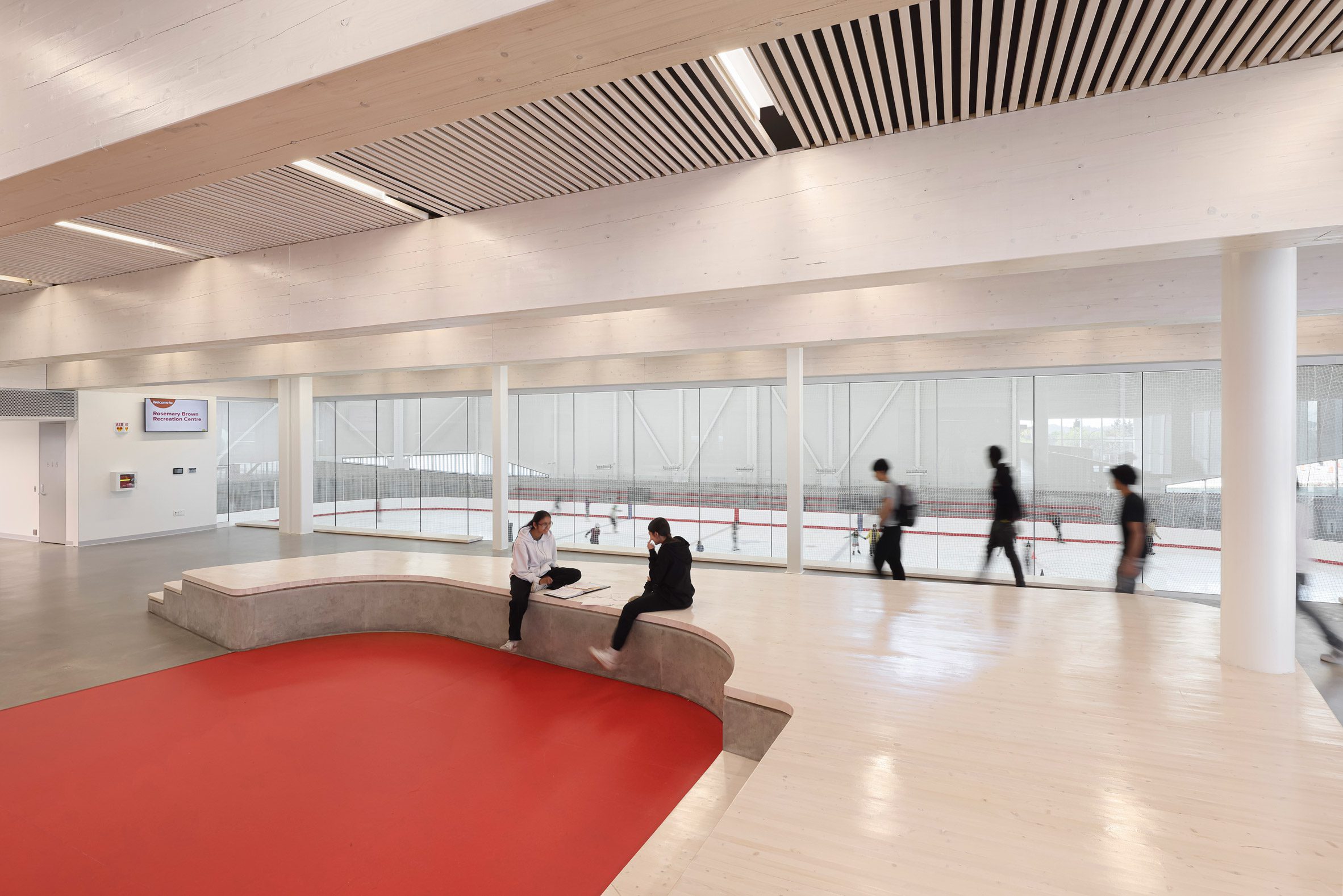 Mass timber adds visual warmth to British Columbia ice arena by HCMA-27