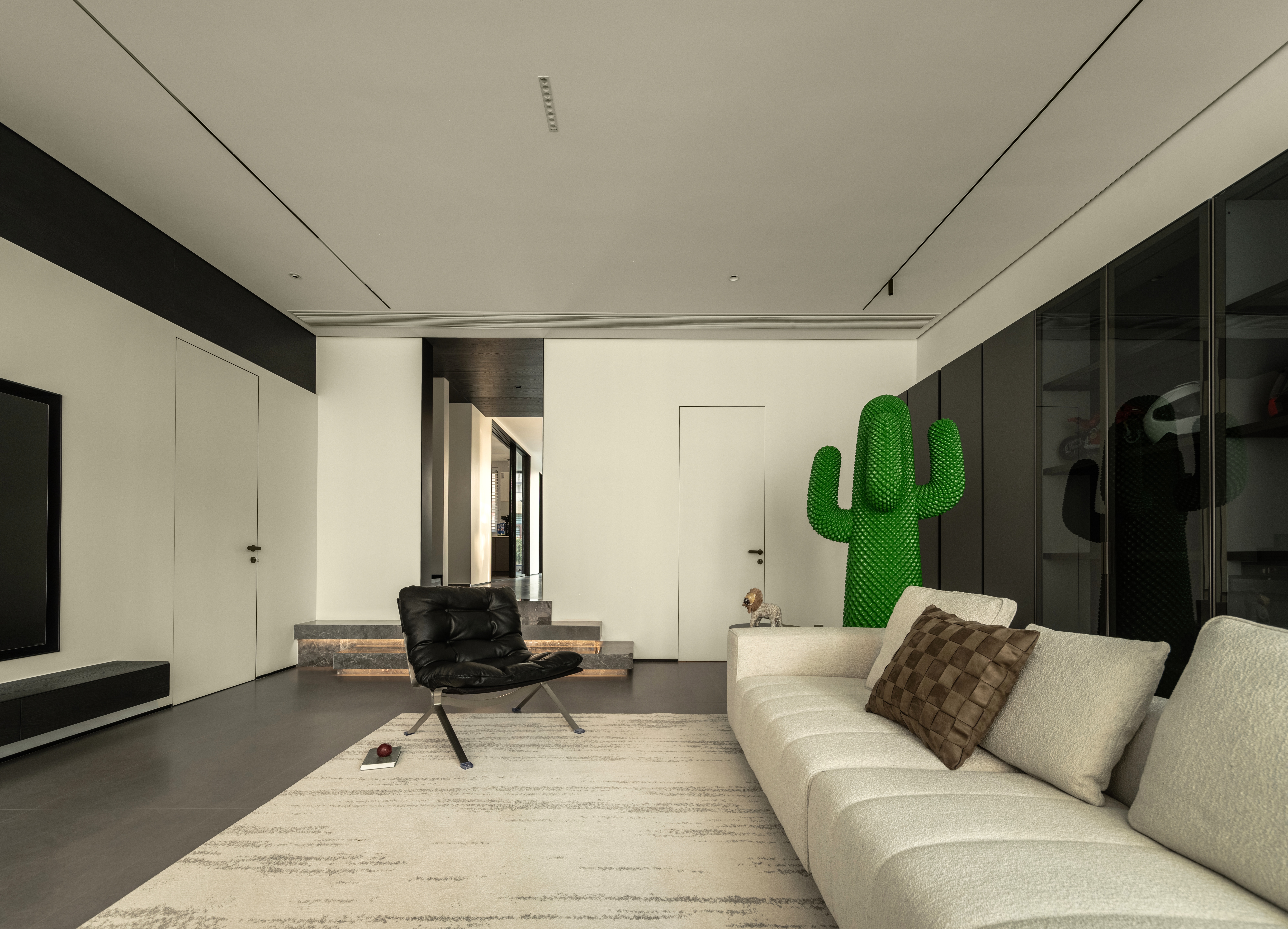 黑白重构,400㎡四层别墅的极简新生丨北岩-20