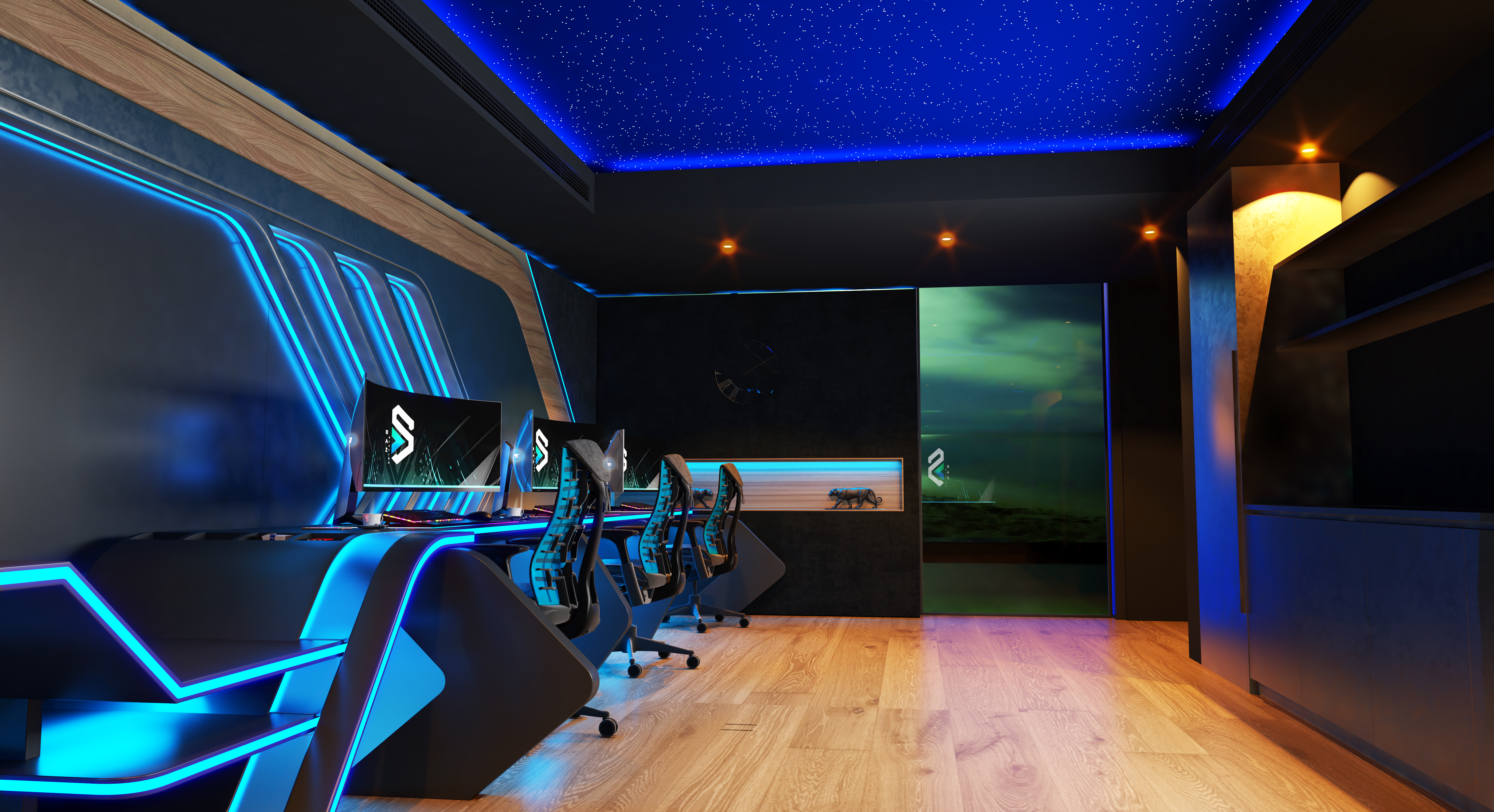 四人游戏室设计-16