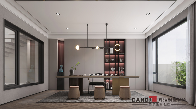 华润天河现代简约别墅丨广州丹迪设计团队-44