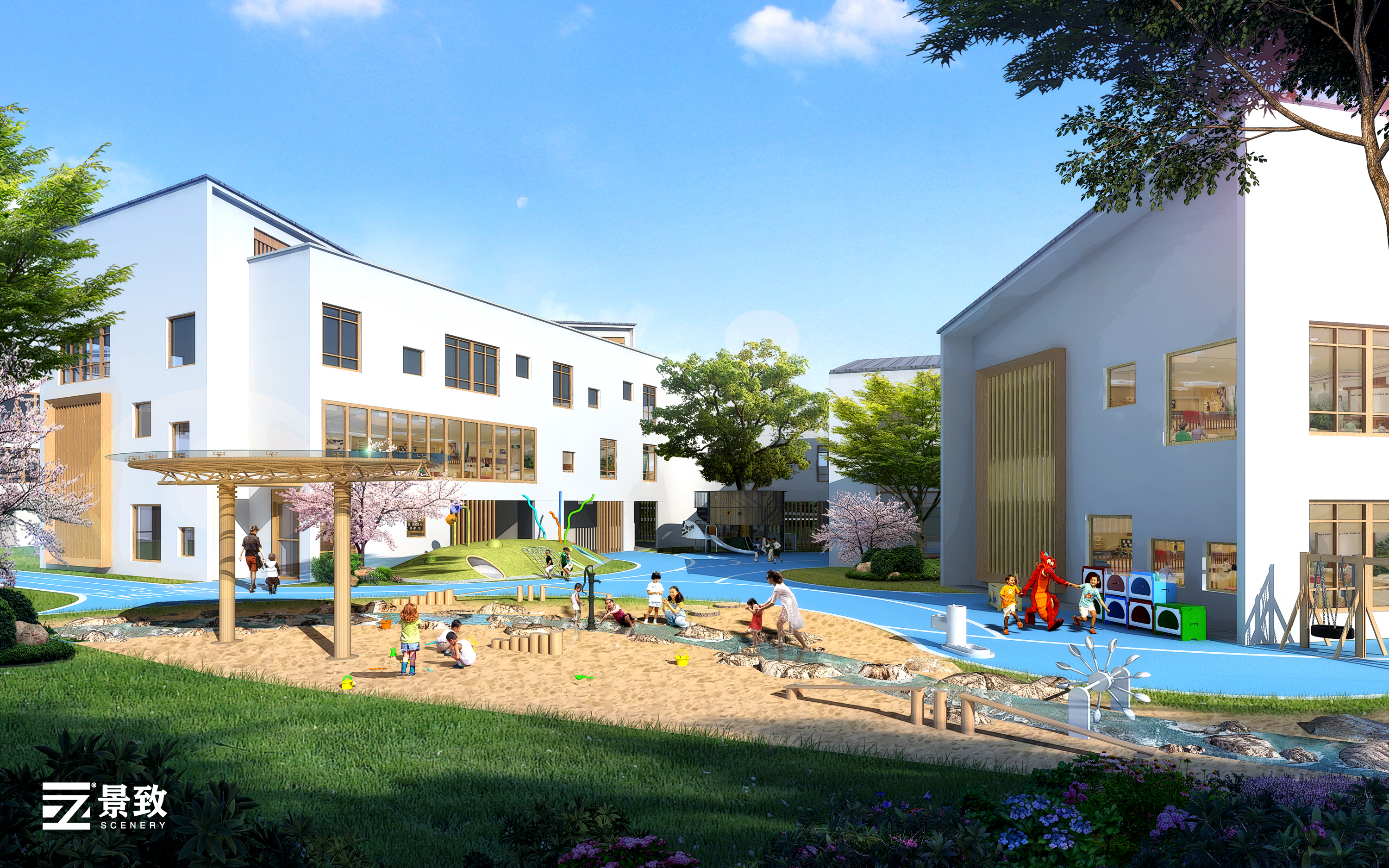 幼儿园中小学效果图-5