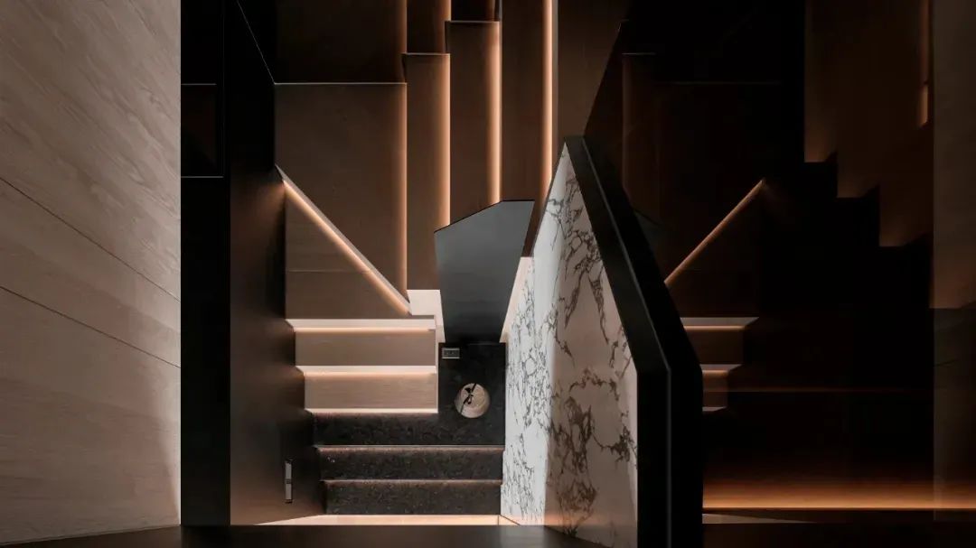 320㎡当代轻奢深色系私宅丨唐忠汉-20