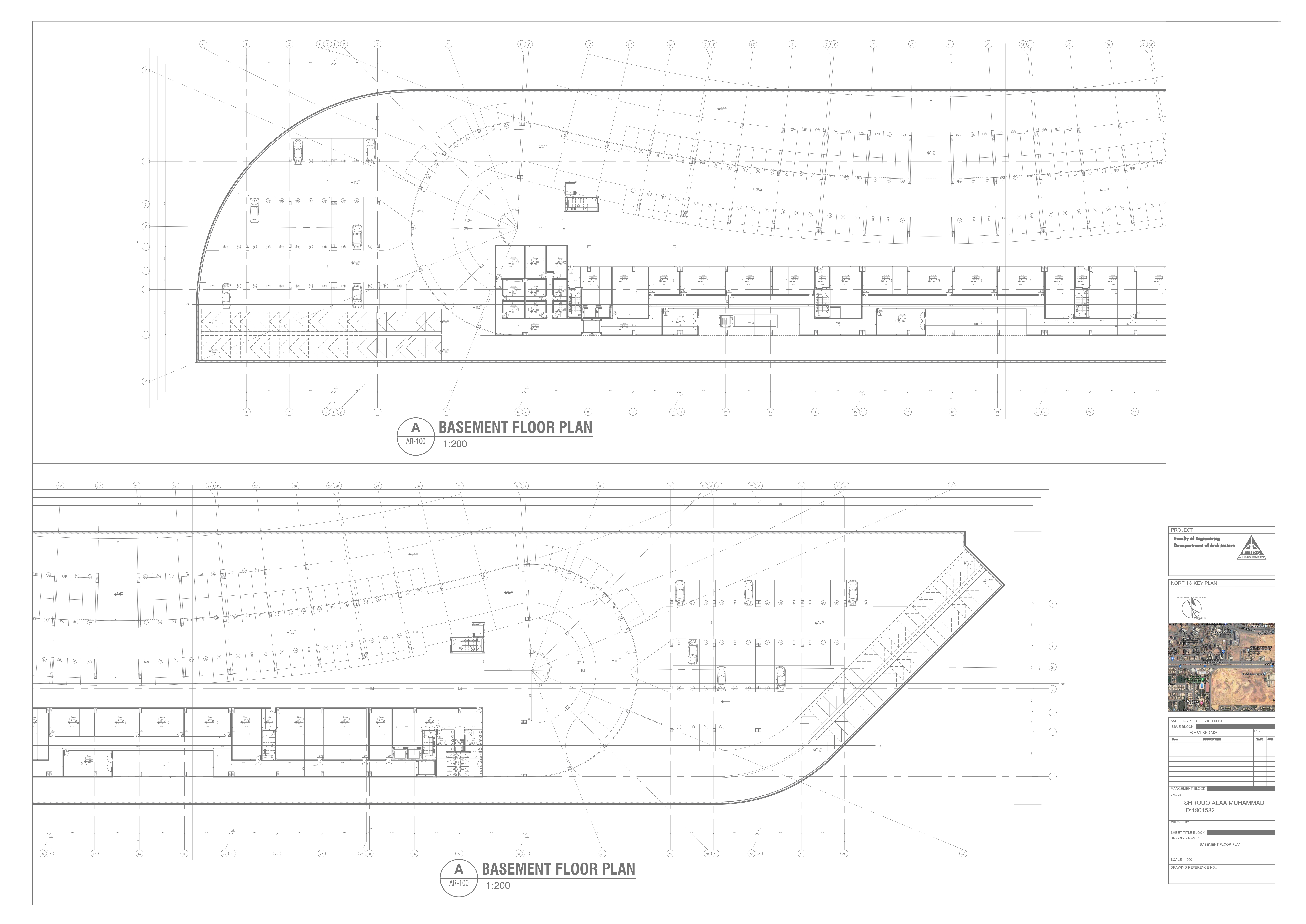 Strip Mall 执行图纸丨Ain Shams 大学工程学院建筑系-11