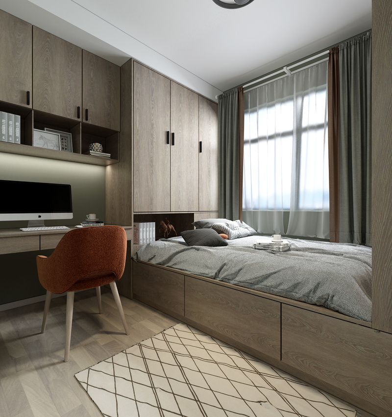 天津南开悦玺复古北欧风设计丨中国天津丨天津创之鸿装饰-3