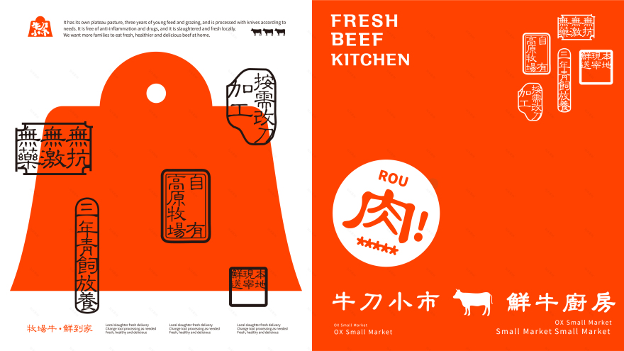 牛刀小市·牧场鲜牛厨房丨πBRAND派派品牌设计-30