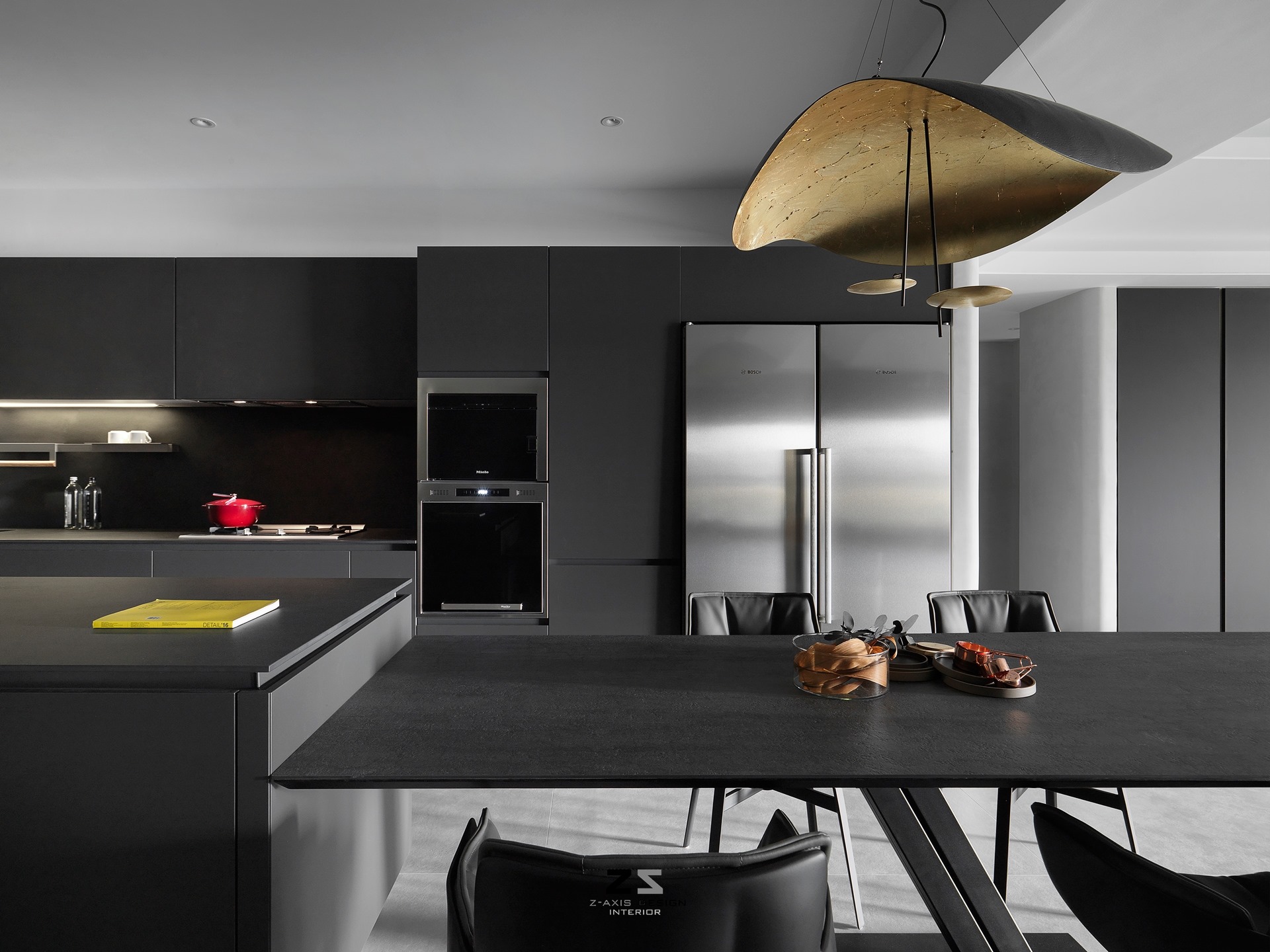 台中郭宅 Z 轴空间设计，旋转电视串联生活空间-17