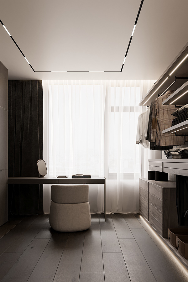 高级黑+简洁白 温和纯粹，回归空间的素净情怀-16