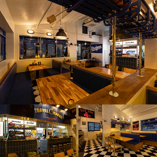 美式复古风 20 平米小咖啡馆设计-1