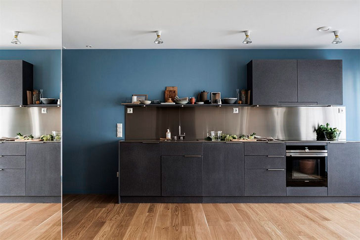 斯德哥尔摩 51 平米灰色 blue 公寓 | 独特色彩搭配营造温馨北欧风-6