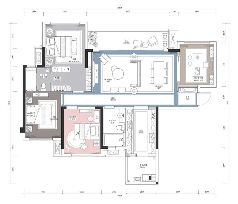 西充泽京西樾府E户型样板间丨中国南充丨深圳市易虎空间设计有限公司-71