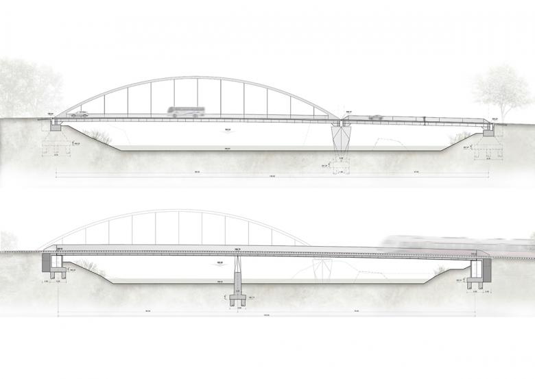 studio we architettura丨Ponte stradale e ferroviario sul Rodano丨瑞士-1