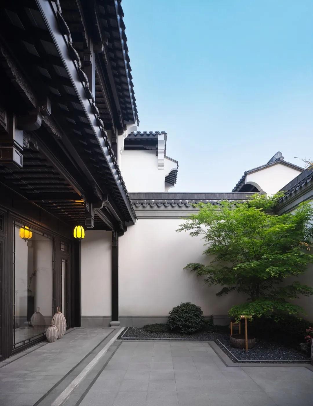银杏汇湘湖天境 新中式挑空别墅丨中国杭州丨H.N.LIN空间美学馆-4