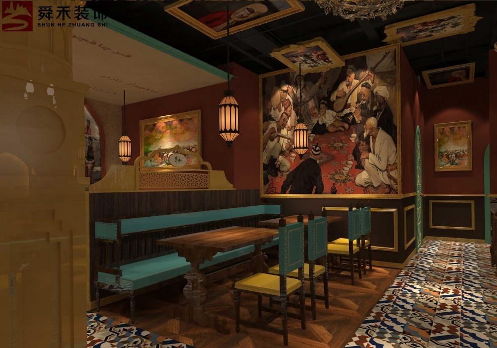 济南舜禾装修公司 | 打造异国风味餐厅设计空间-8