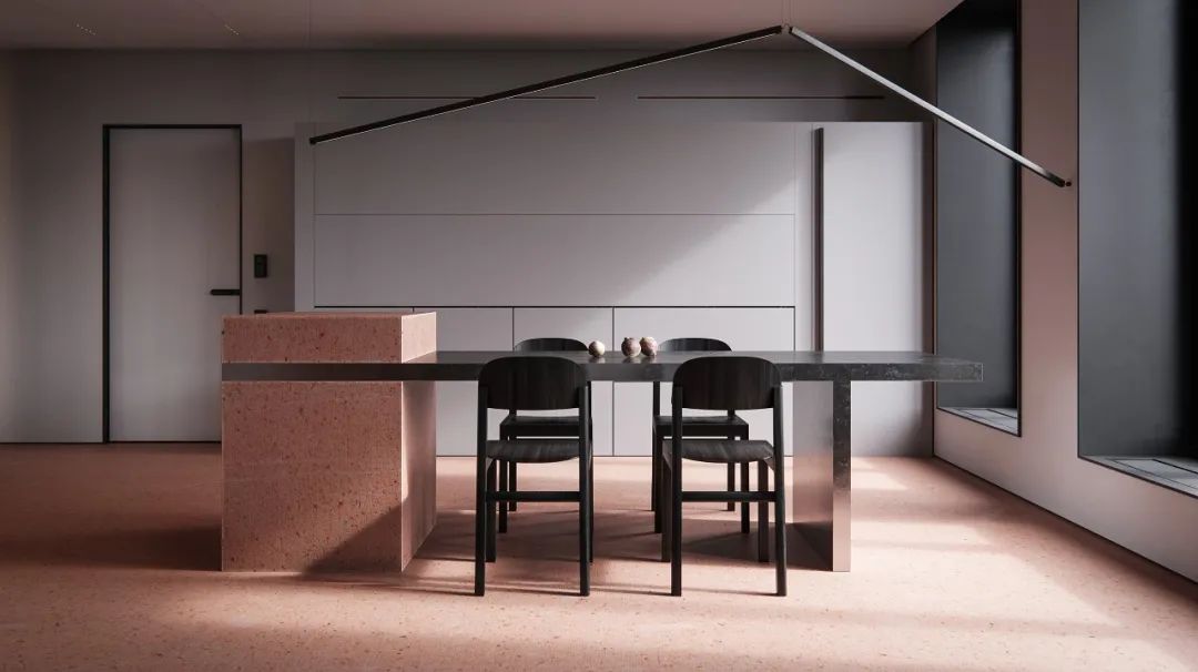 现代公寓设计中的高级灰++ 粉色运用-9