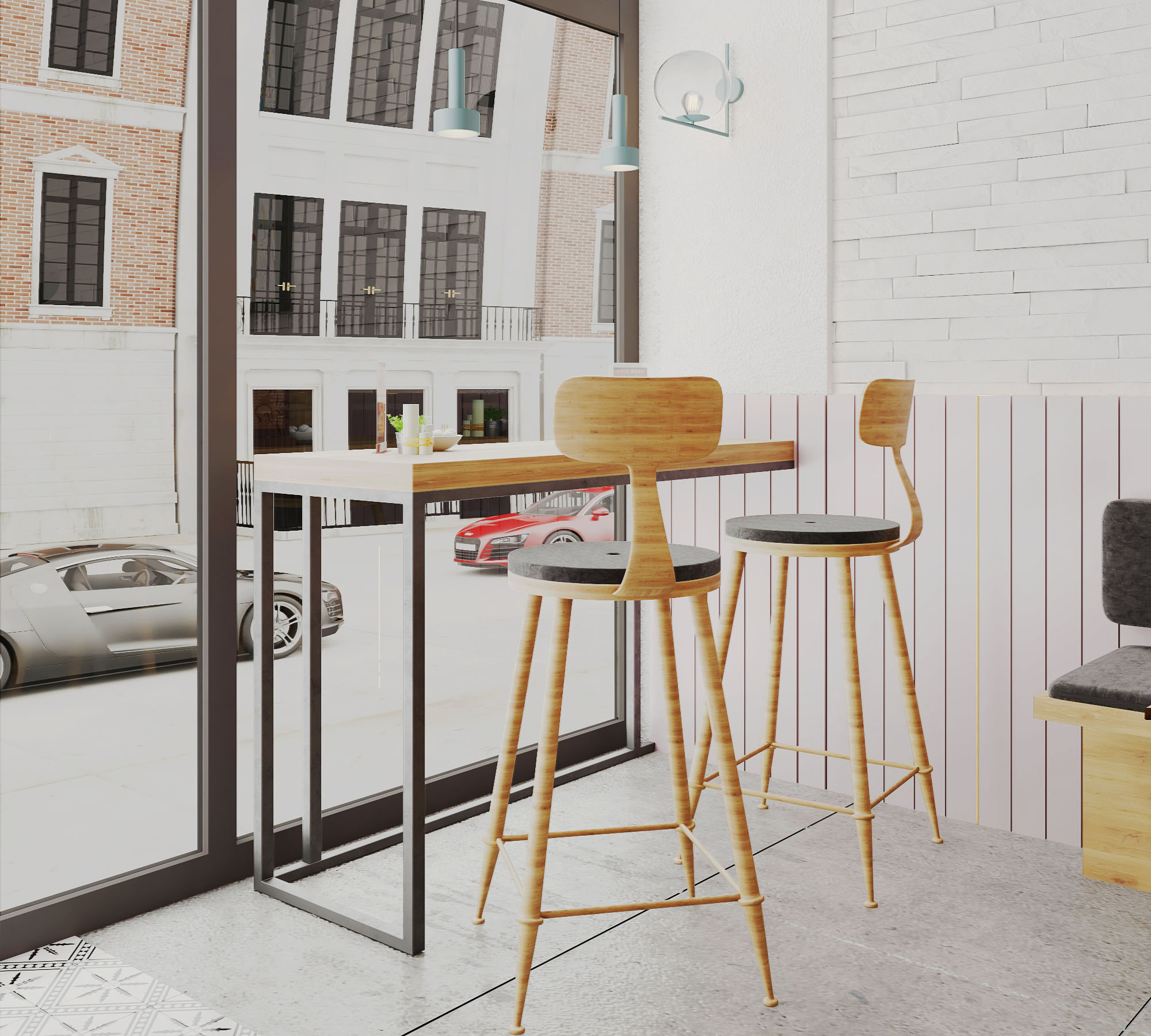 现代果汁店设计-8