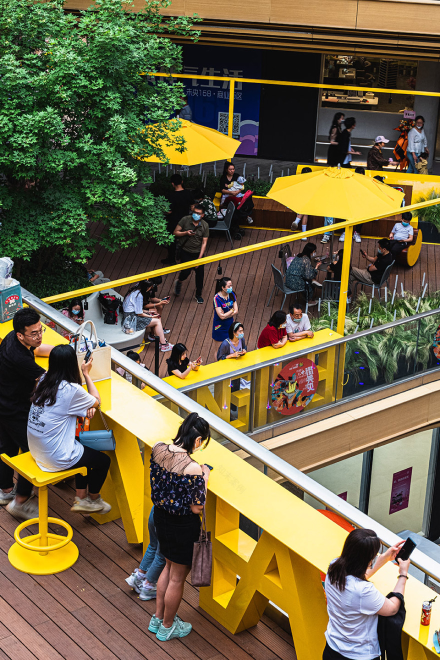 西安未央168商业街区露台改造丨中国西安丨原筑景观-51