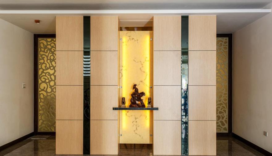 双玄关别墅设计,狭长透天厝的华美转身-0