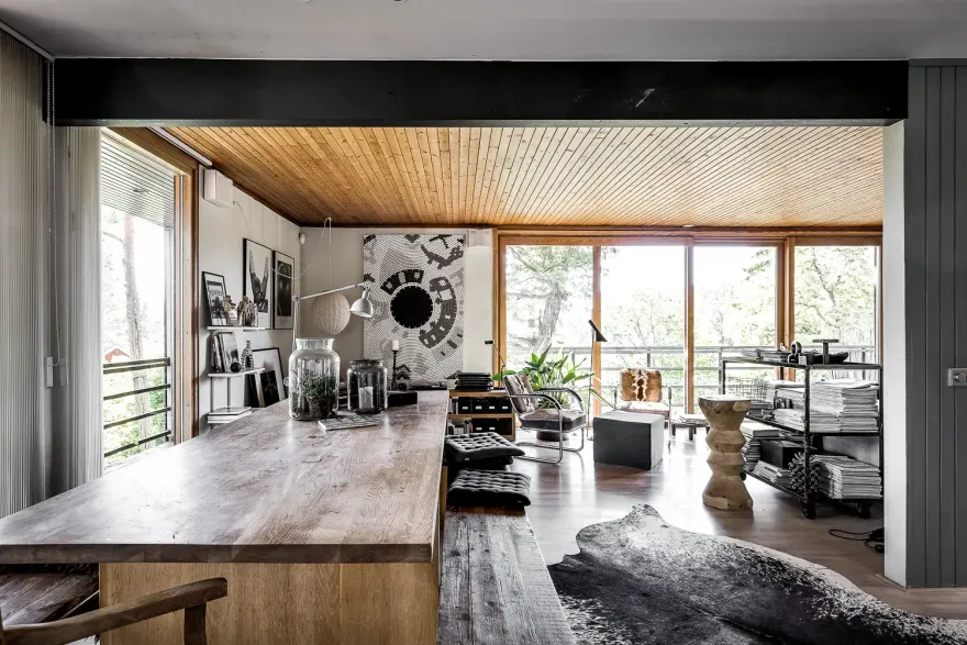 自然色彩的瑞典海滨别墅-8