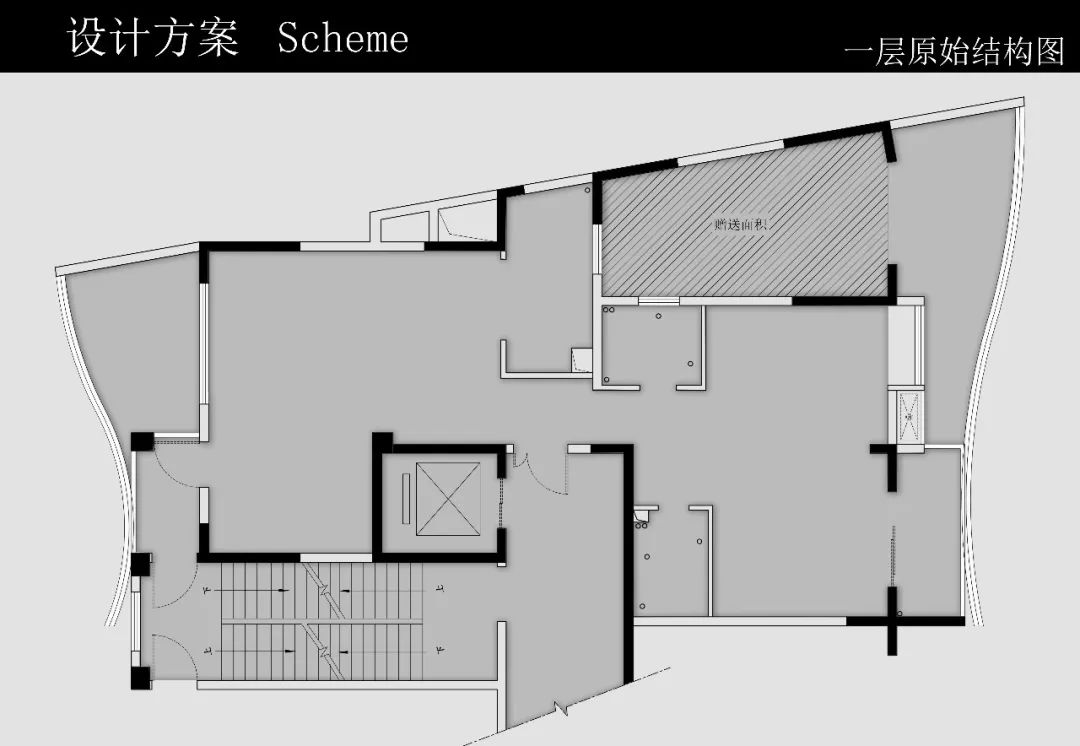 黑白极简，打造 330㎡顶层复式梦空间-28