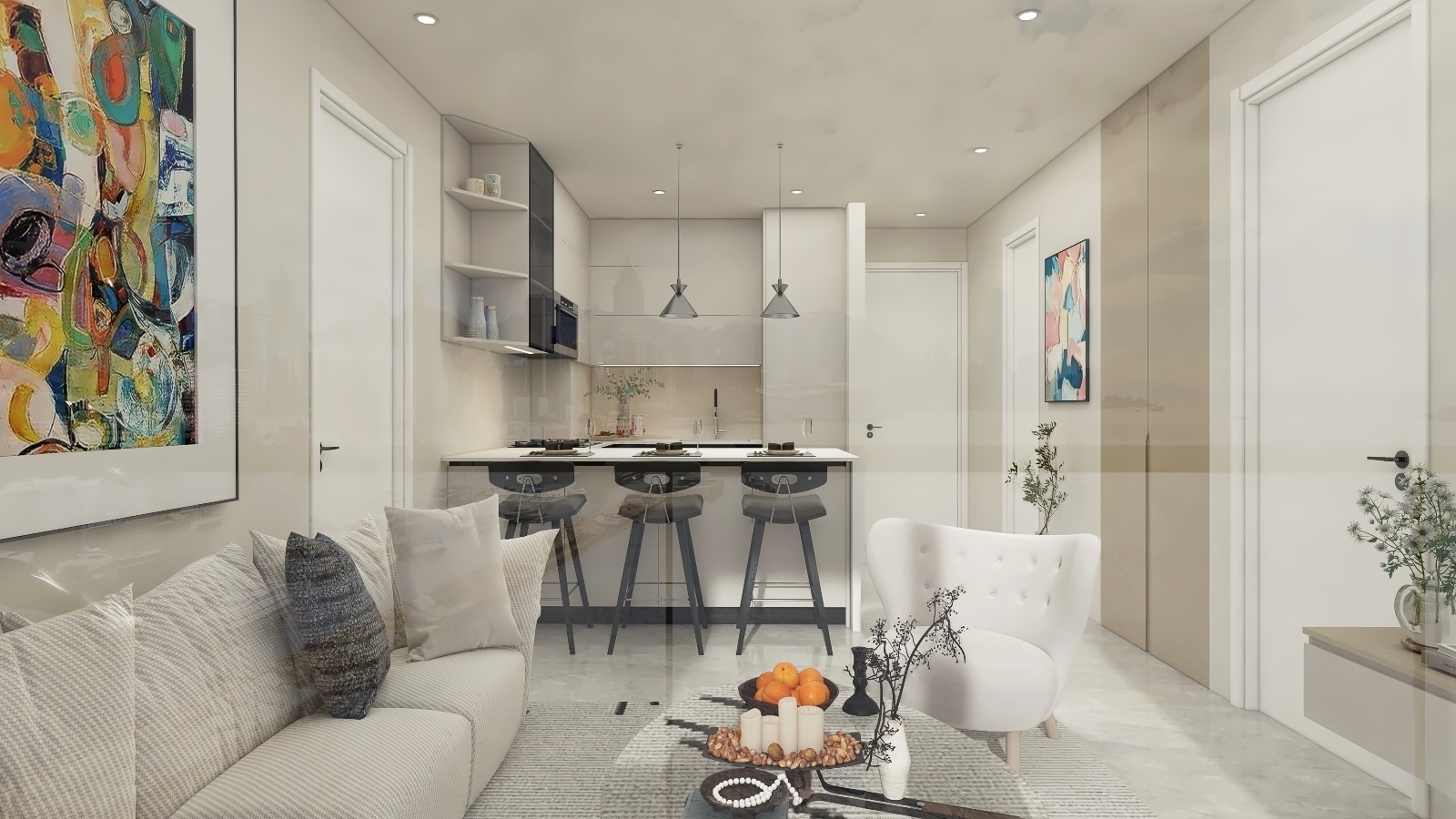 The Club Interior Design. Airbnb Project.-3