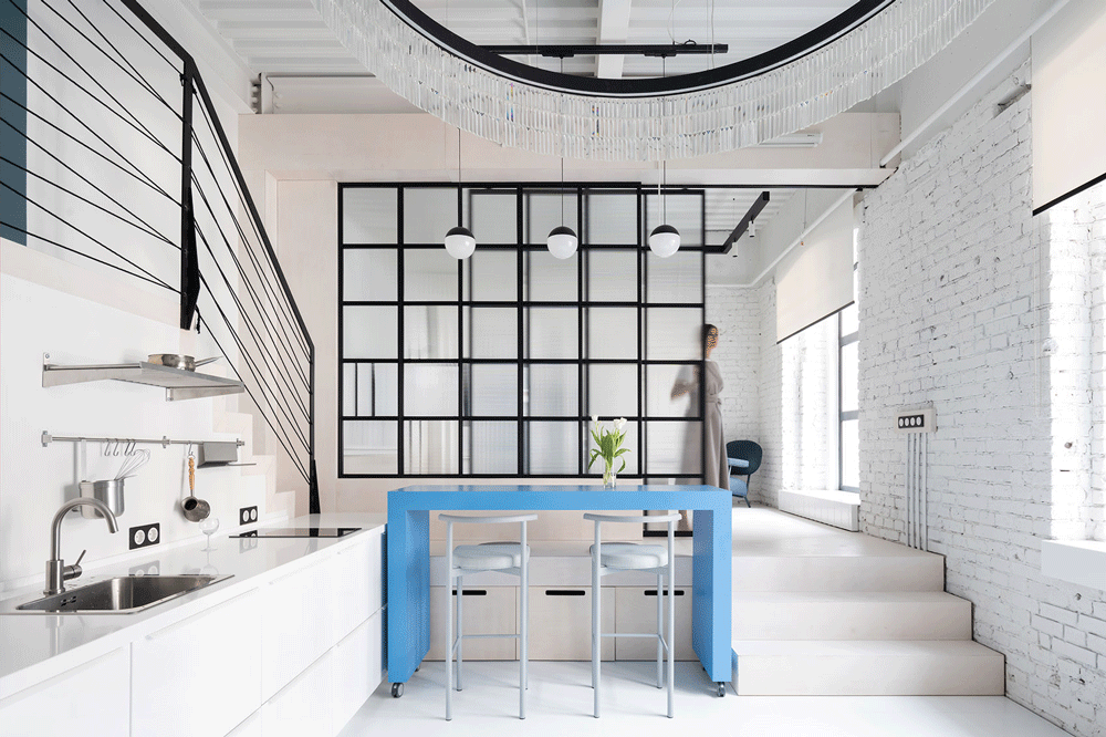 工业风也能轻盈又好看！这个50㎡的loft太适合独居了！-14