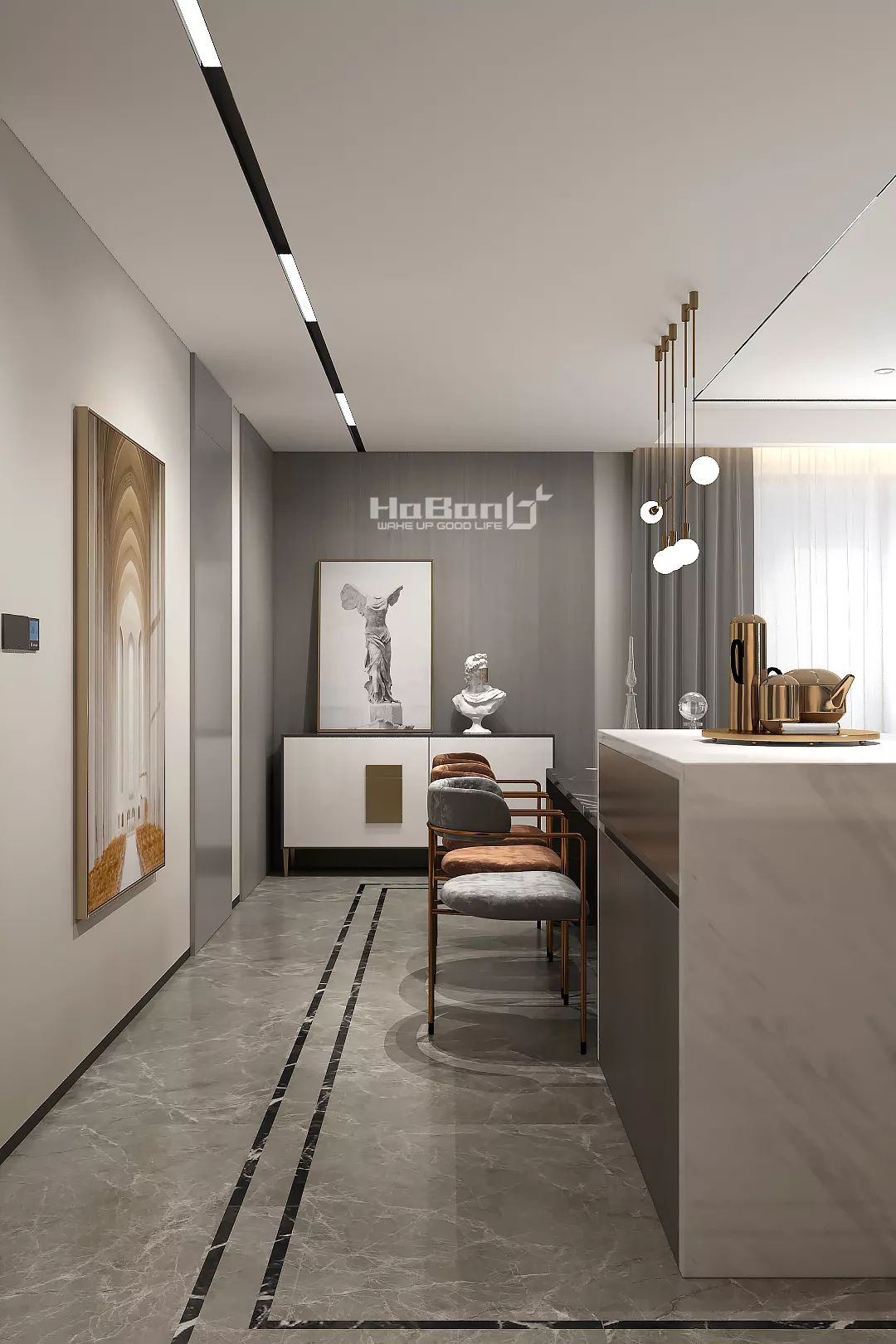 现代咖色家居,温馨舒适空间-17