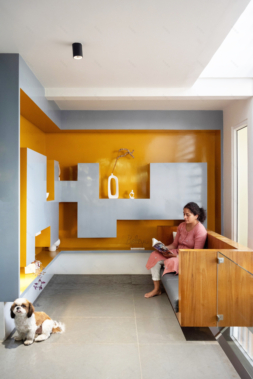 繁花居(注:这里Blooming可理解为盛开的、繁花似锦的,Haus在德语等语言中有房屋、住宅之意,结合整体语境这样翻译较合适,但如果有特定背景可能需调整) 丨印度班加罗尔丨Studio WhiteScape-36