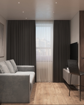 乌法35平米公寓室内设计丨俄罗斯乌法