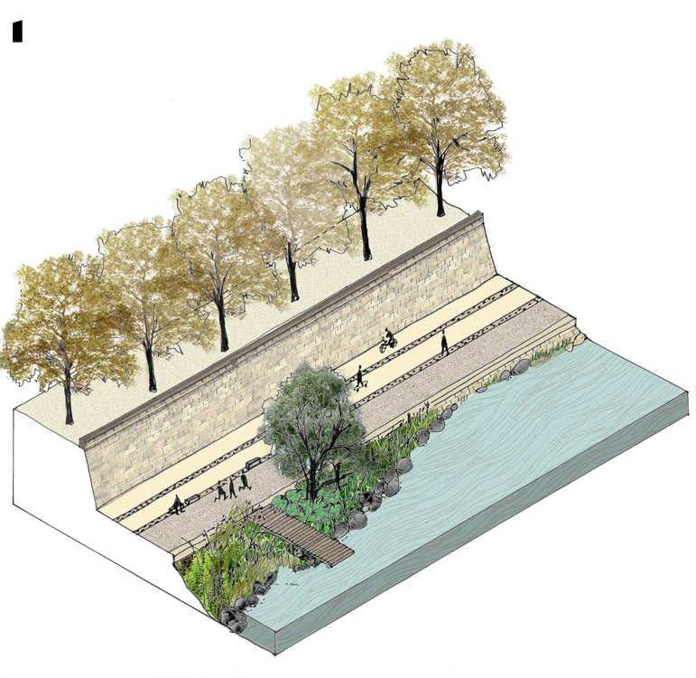 里昂罗讷河畔景观设计-44