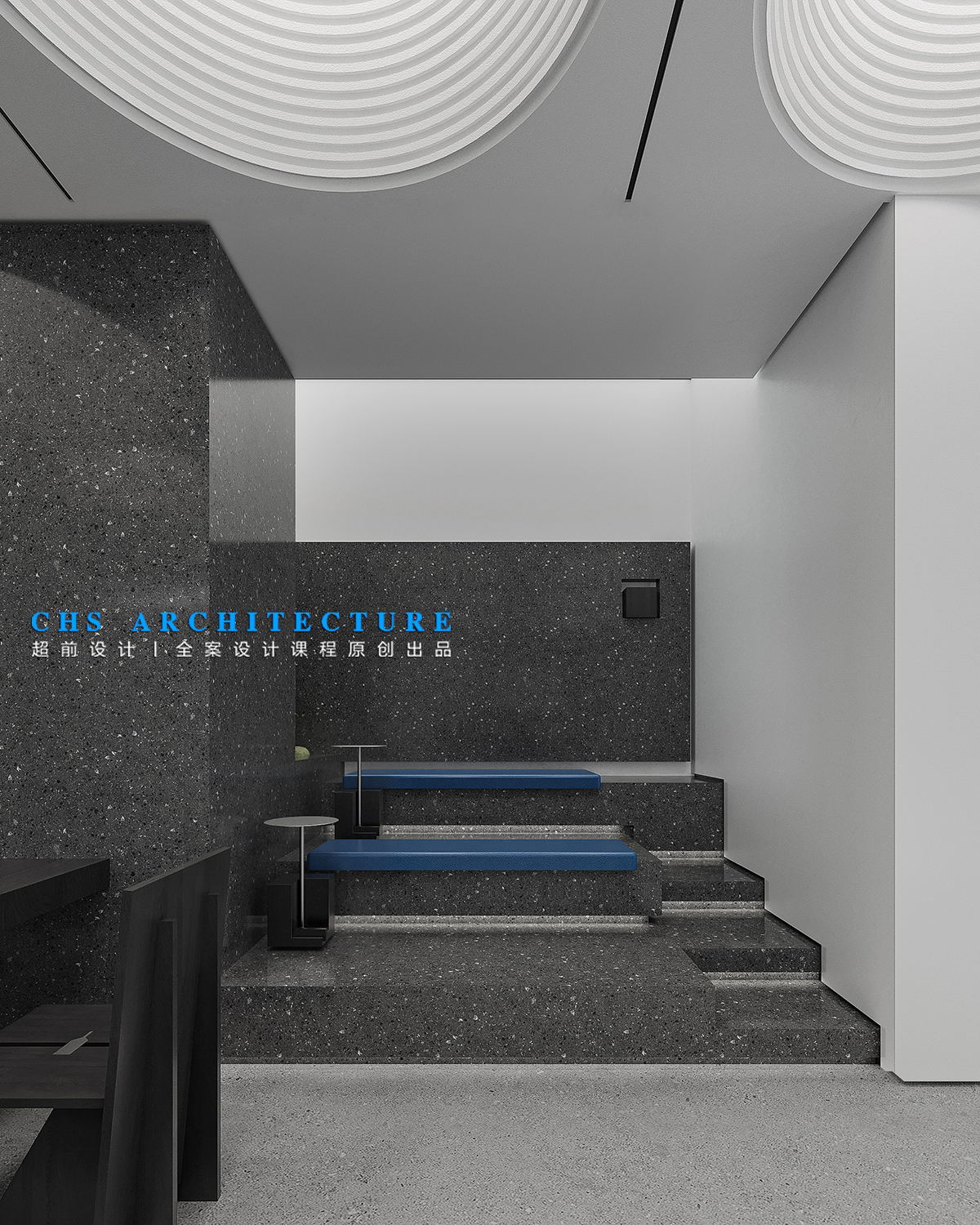 黑白构造 · 蓝瓶咖啡馆原创方案设计丨超前设计（超前创意设计教育）-29