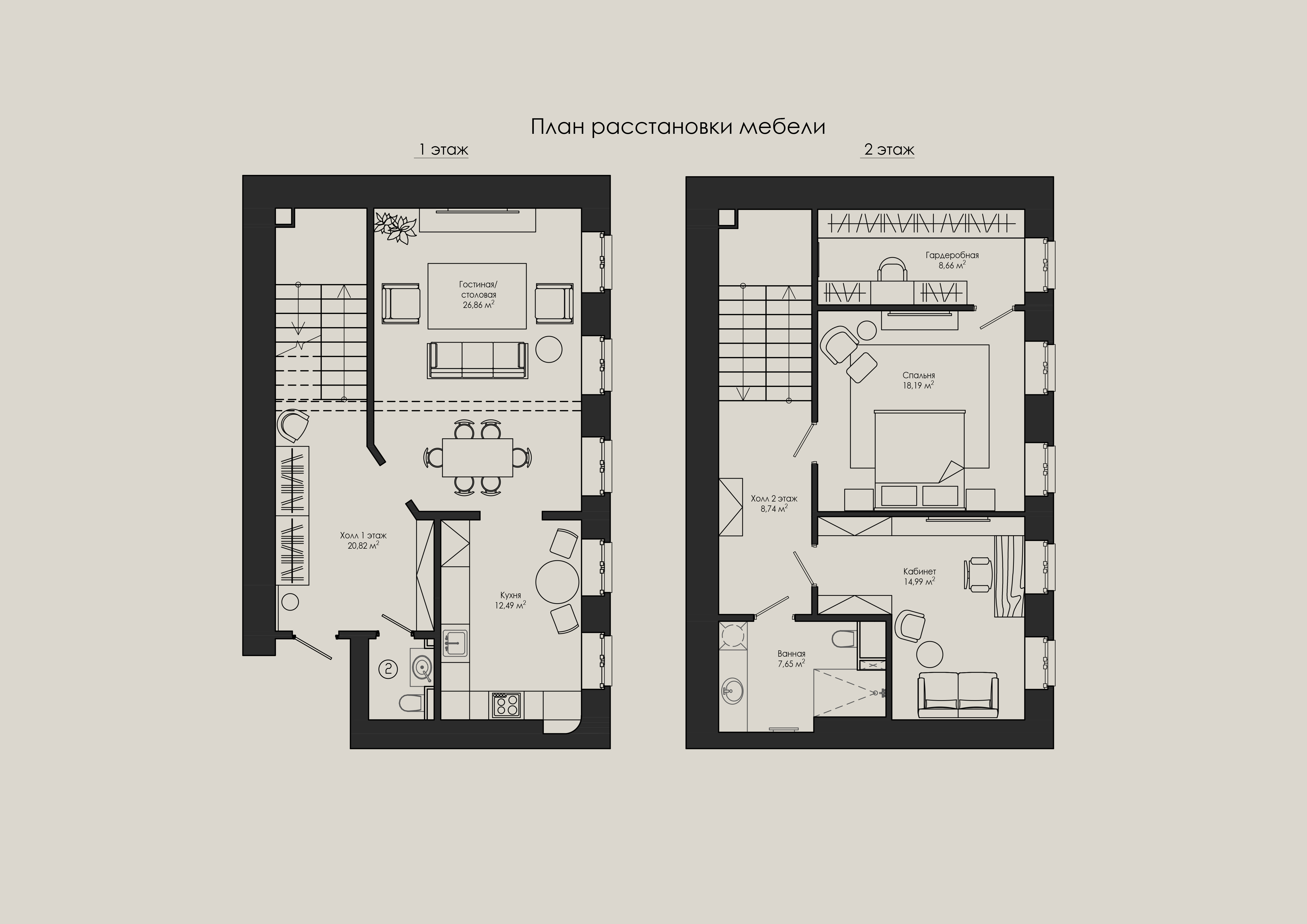 圣彼得堡两层公寓设计项目丨俄罗斯圣彼得堡丨建筑师兼设计师Ситникова Мария-26