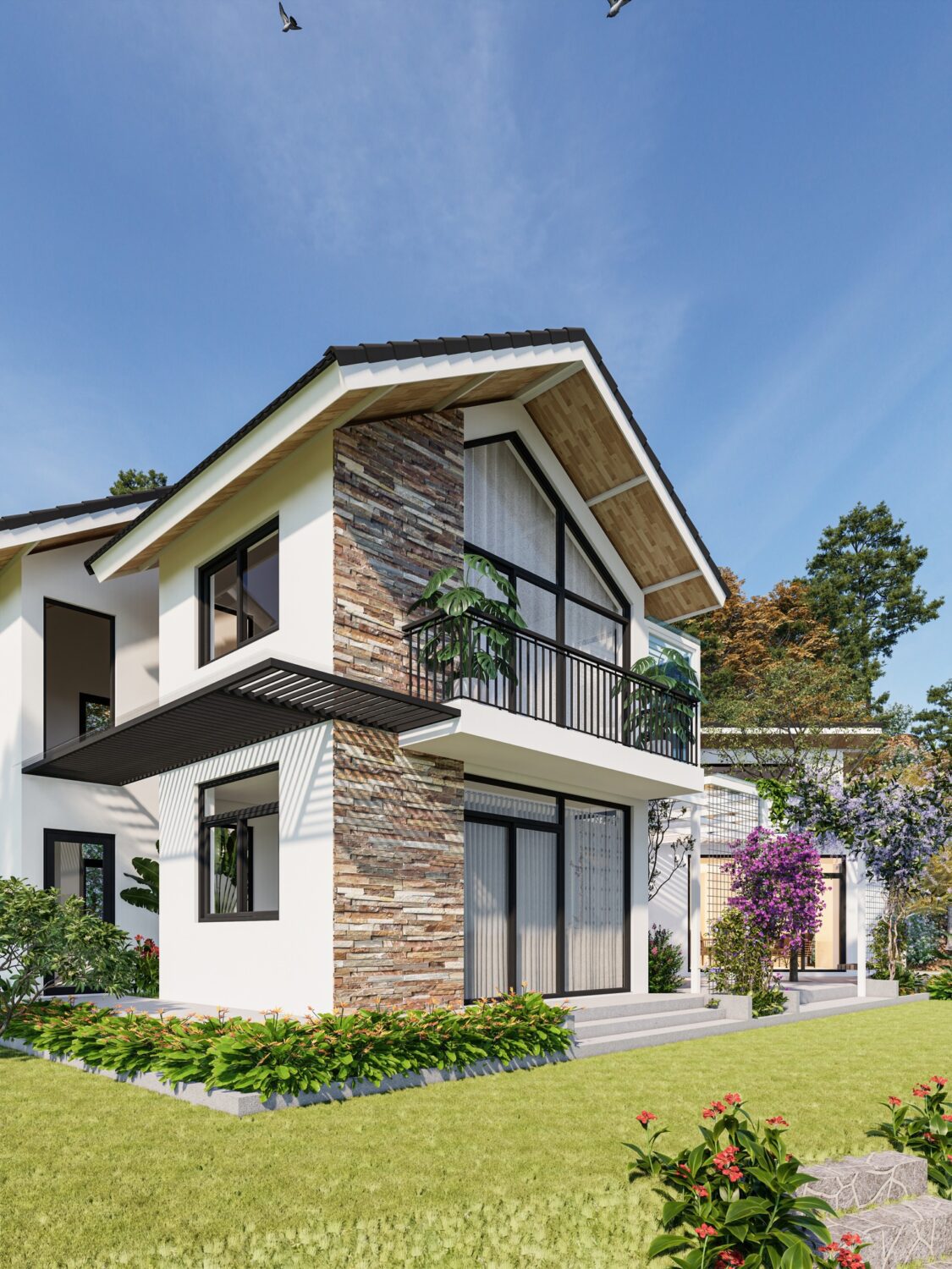 SketchUp 房屋外部模型丨Sang Nguyen-12