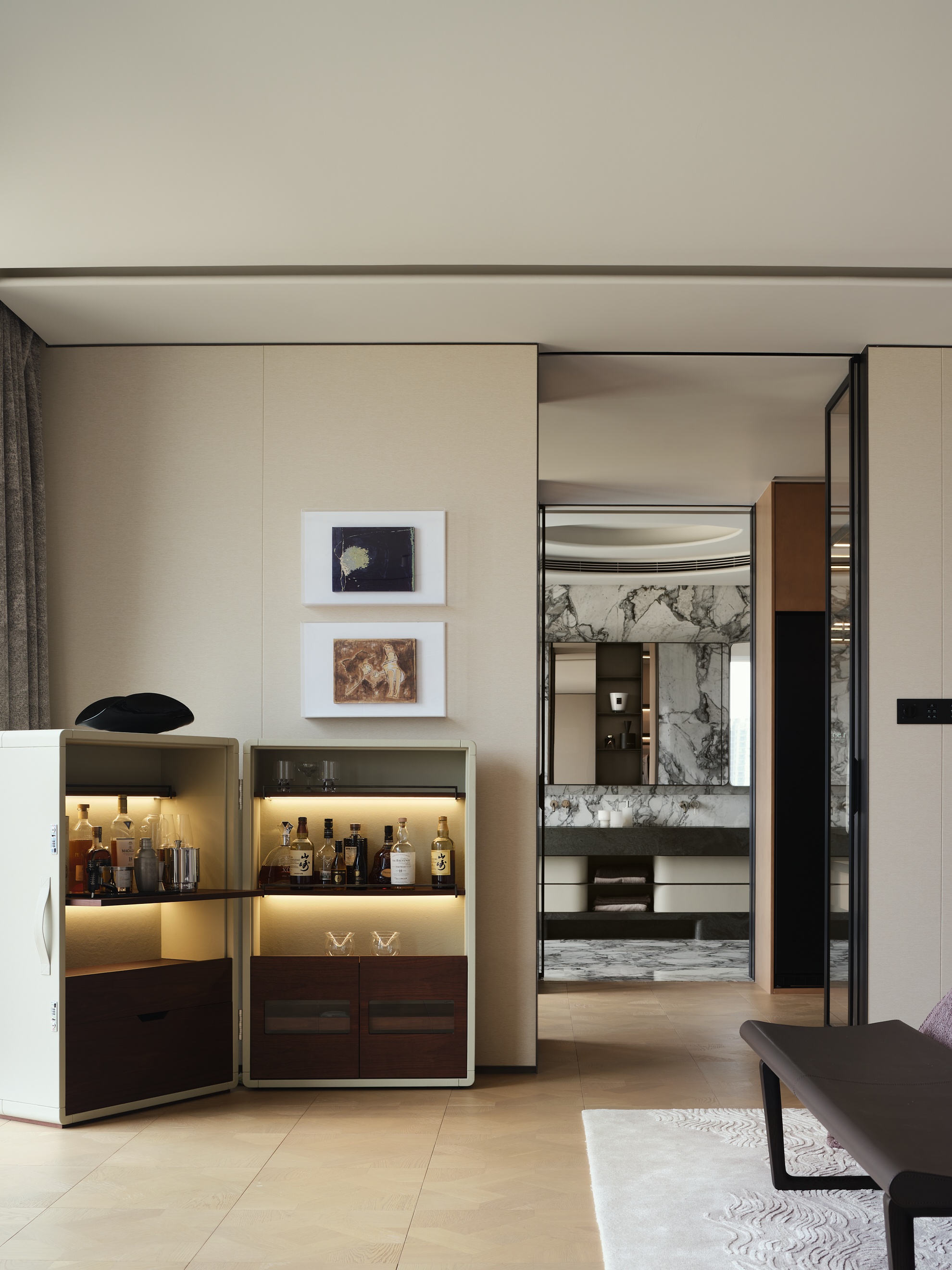 霍英东集团南天名苑复式丨中国广州丨硬装WJID维几设计,软装OPS观致设计-19