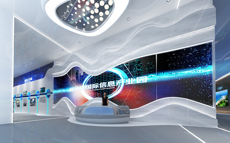 海南清水湾国际信息产业园科技风展厅设计-2