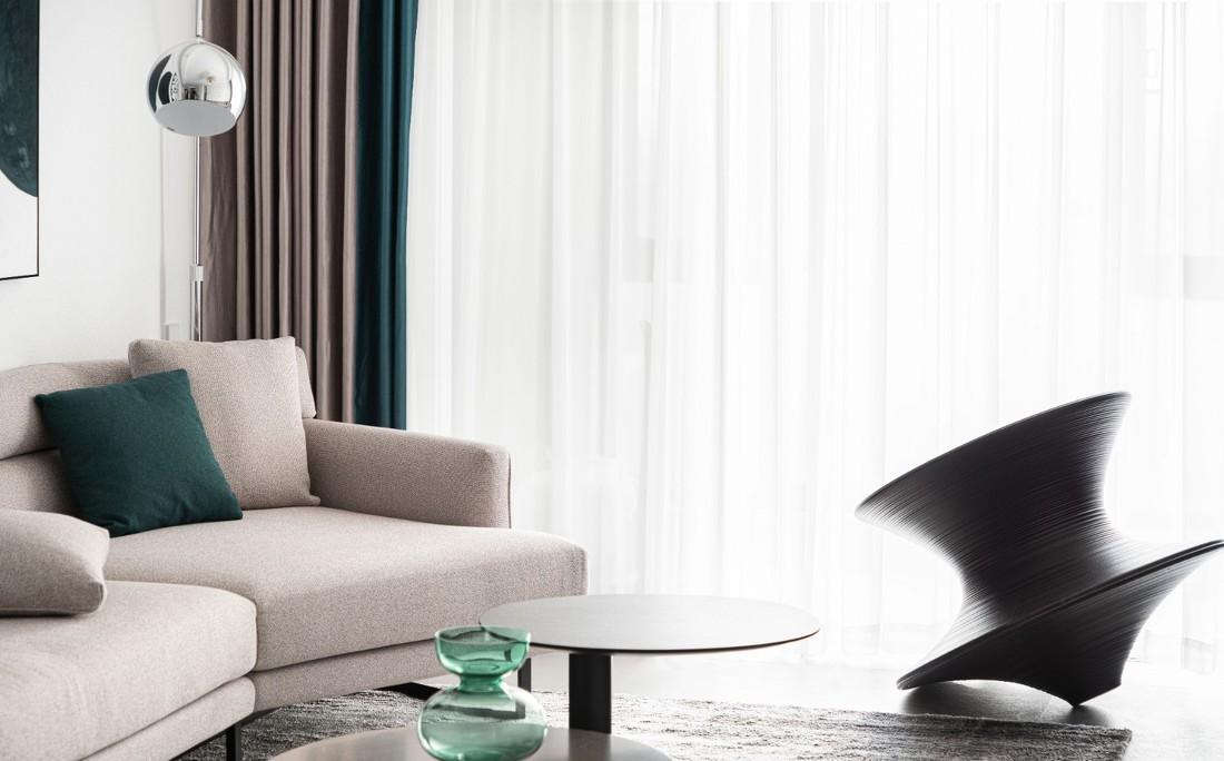 现代简约风家居设计 | 白与绿的纯粹空间-0