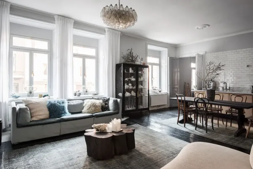 瑞典斯德哥尔摩 60m2 自然风格公寓设计-6