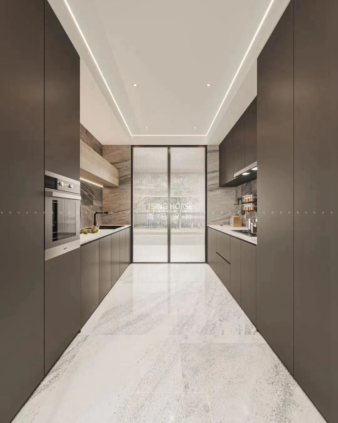 龙湖景粼天序意式轻奢大平层丨中国西安丨青马别墅设计-35