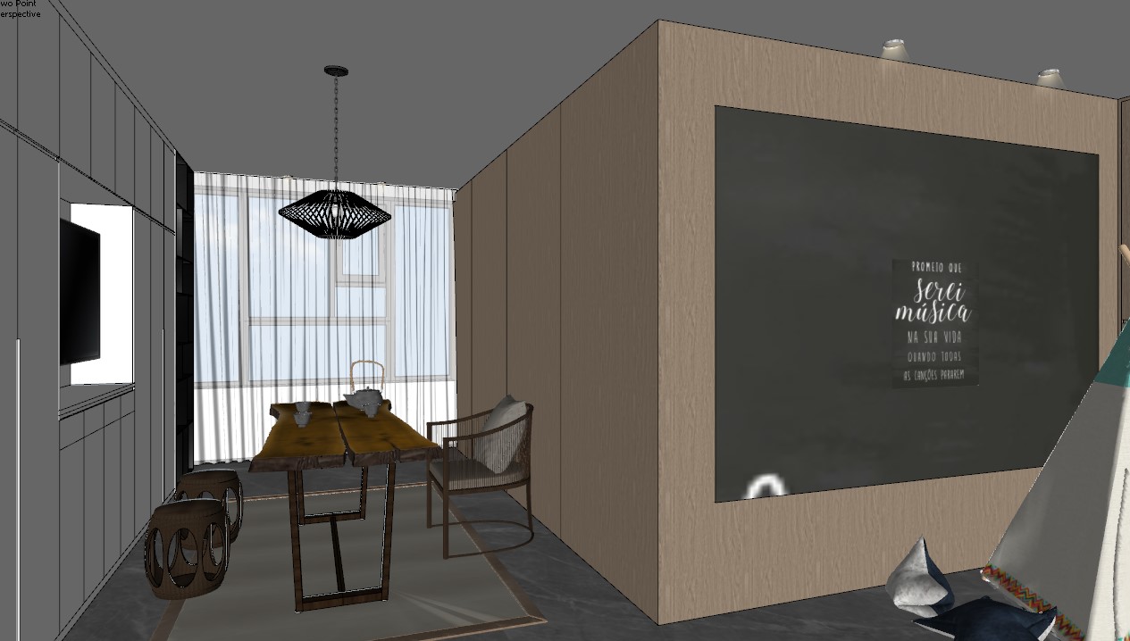 免费的Sketchup客厅模型-6