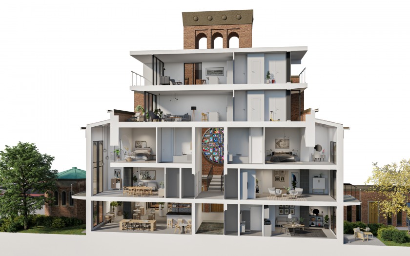 Baumannkerk Rotterdam改造项目丨荷兰鹿特丹丨HOYT  architecten-14