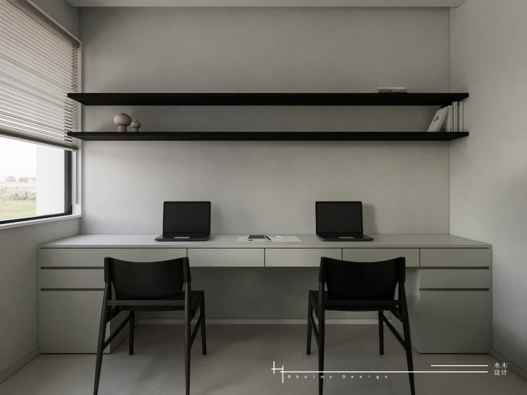 新作 · 万松花园96平 · 黑白构序,极简留白丨水木设计-23