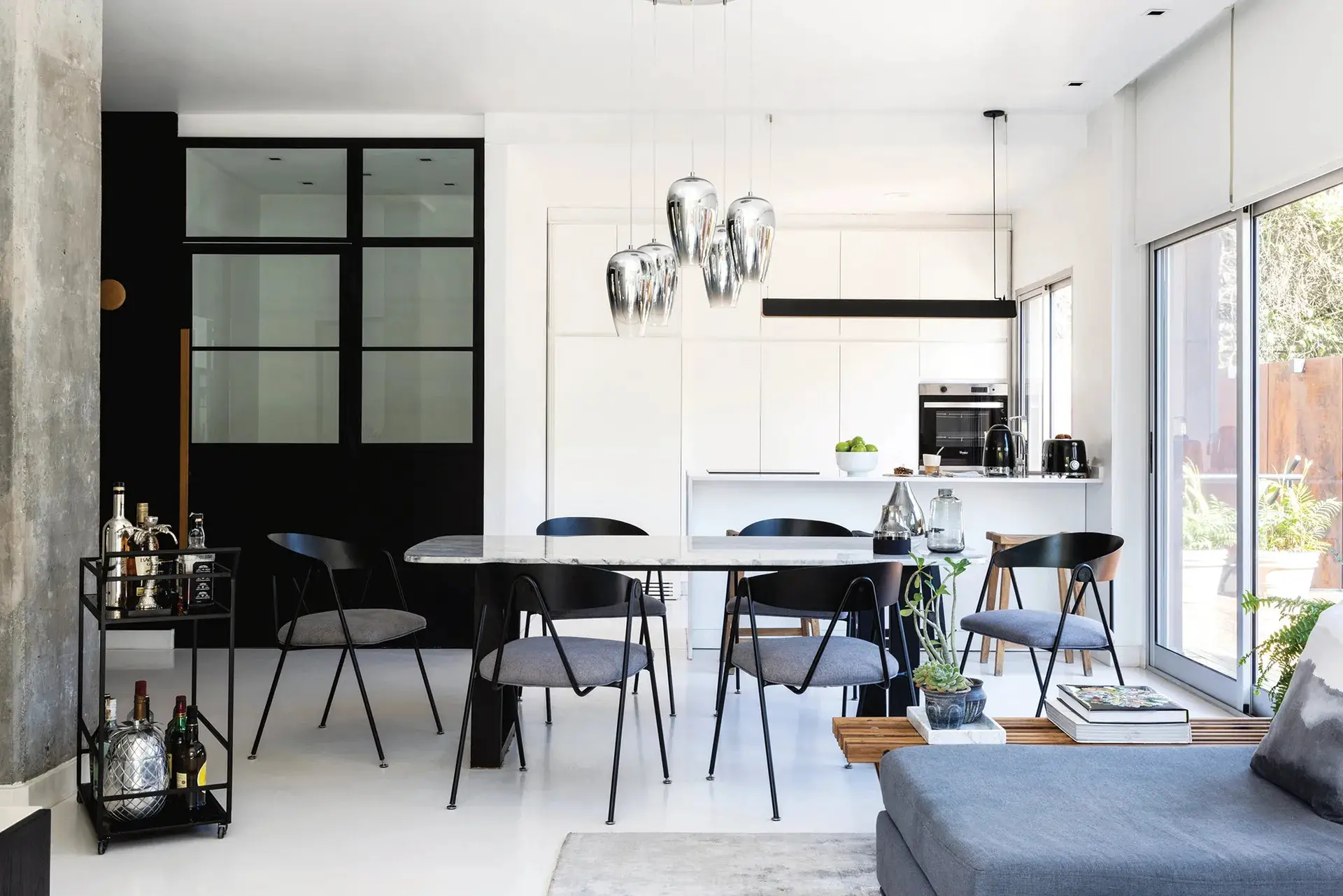 阿根廷 120 平米现代黑白混搭公寓设计-5
